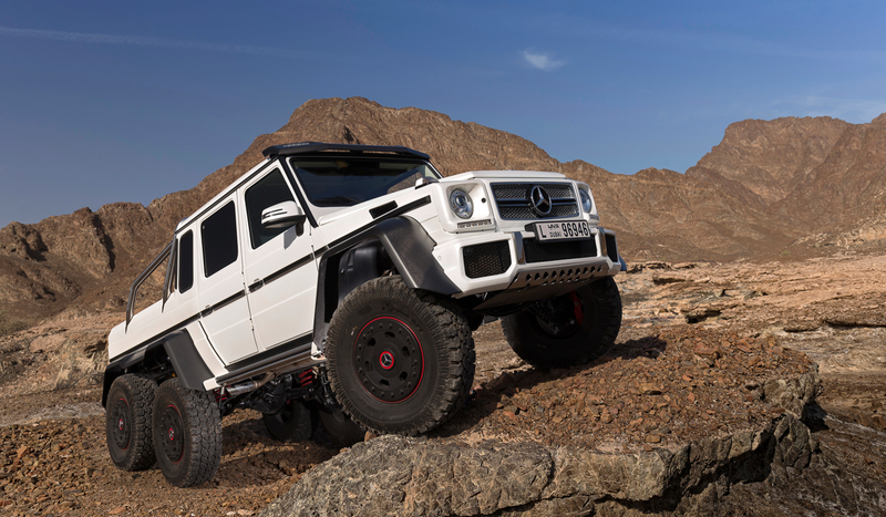Illustration for article titled Here Is The Outrageous Mercedes G63 AMG 6x6 In All Its Six-Wheeled Glory